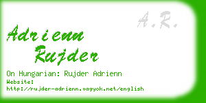 adrienn rujder business card